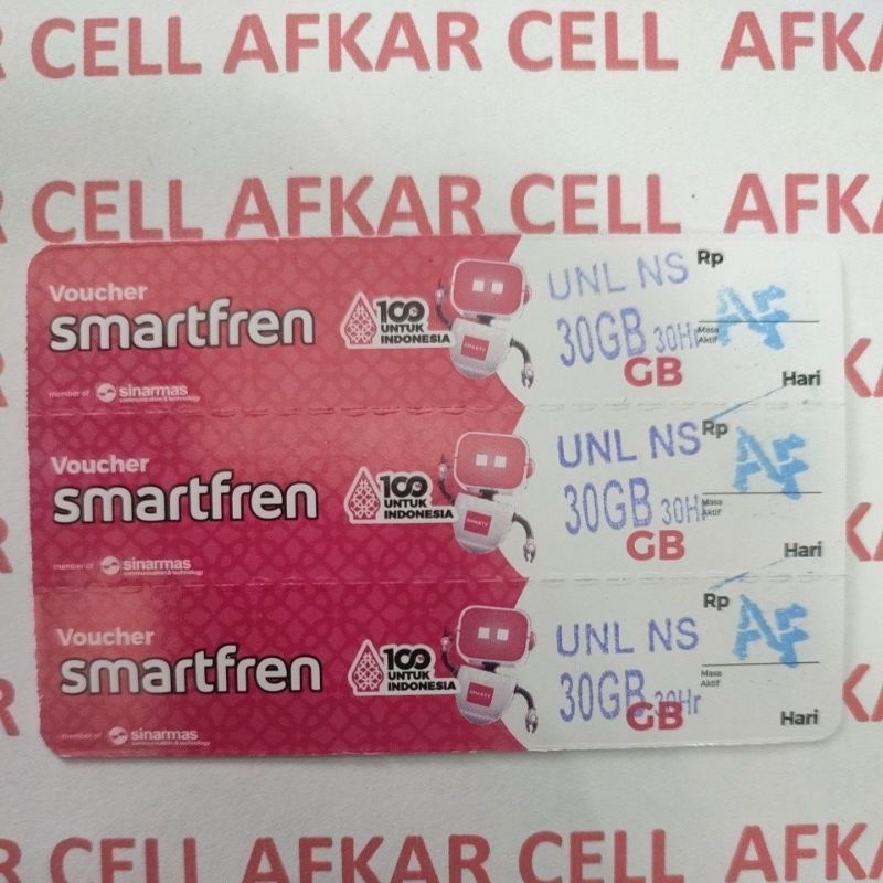 VOUCHER SMARTFREN UNLIMITID 30GB NONSTOP JATENG