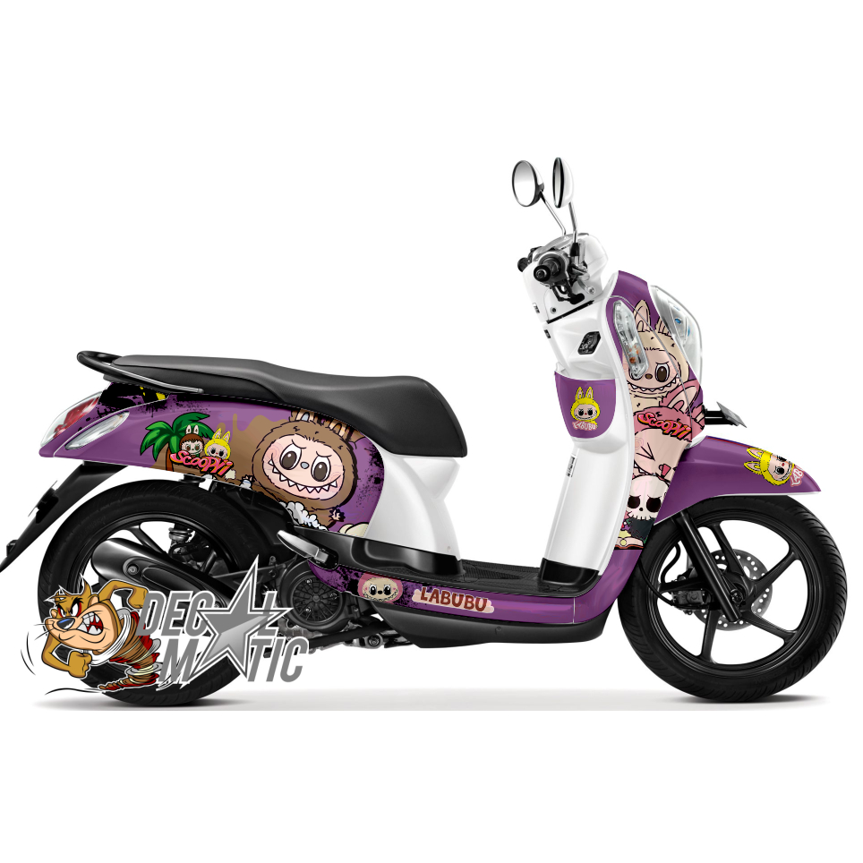 Decal Scoopy Full Body - Stiker Full Body Decal Scoopy FI Sporty 2012 2013 2014 2015 2016 - Labubu
