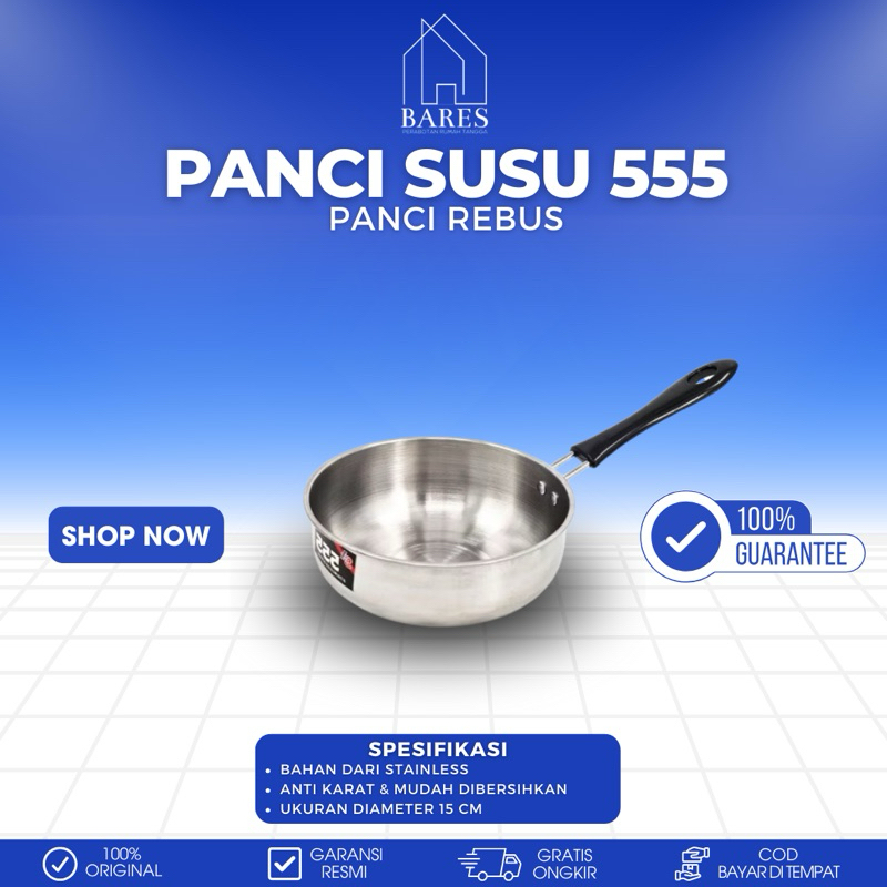 Panci Susu Stainless Steel Panci Rebus 15cm