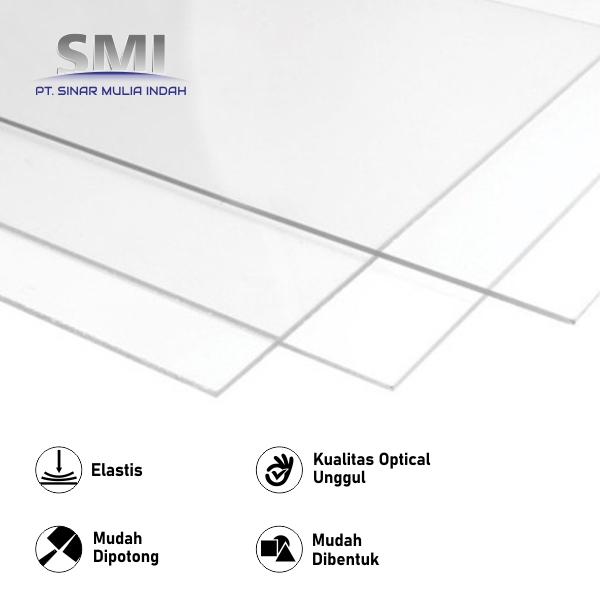 

Akrilik Lembaran Bening 5MM x 92CM X 183CM - SMI Store