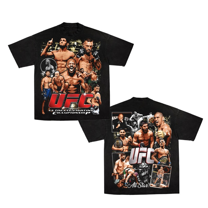 KAOS BAJU OVERSIZED UFC ALL STARS BOOTLEG VINTAGE ORIGINAL