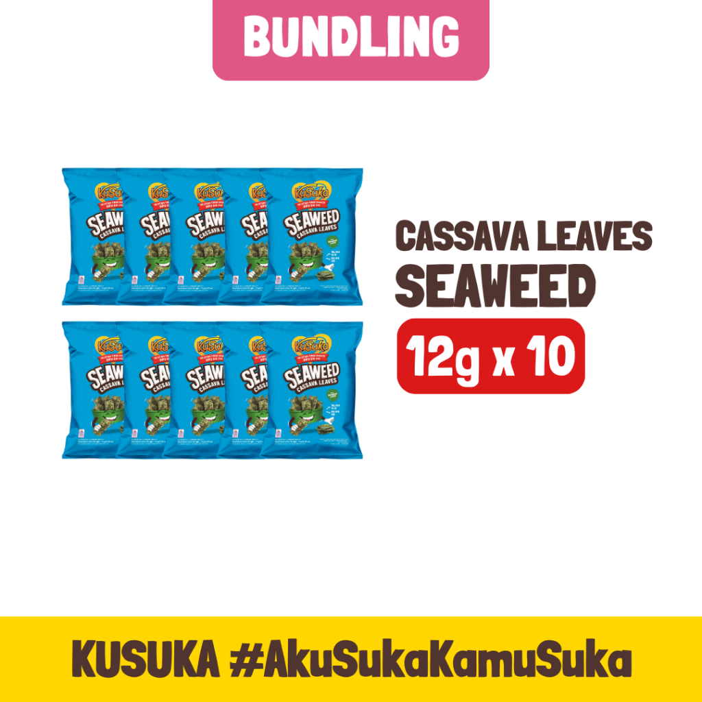 

KUSUKA Cassava Leaves Seaweed 12g - 10 pcs