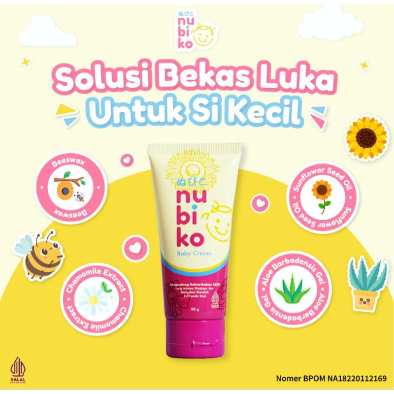 nubiko krim penghilang bekas luka bayi 50gram