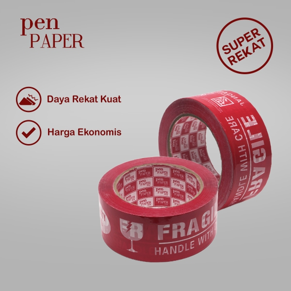 

PENPAPER PRINTING TAPE, FRAGILE, 2 INCH X 100 YARD, 2 ROLL