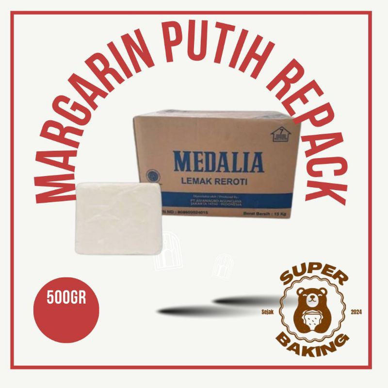 

Margarin Putih Medalia Repack ukuran 500gram