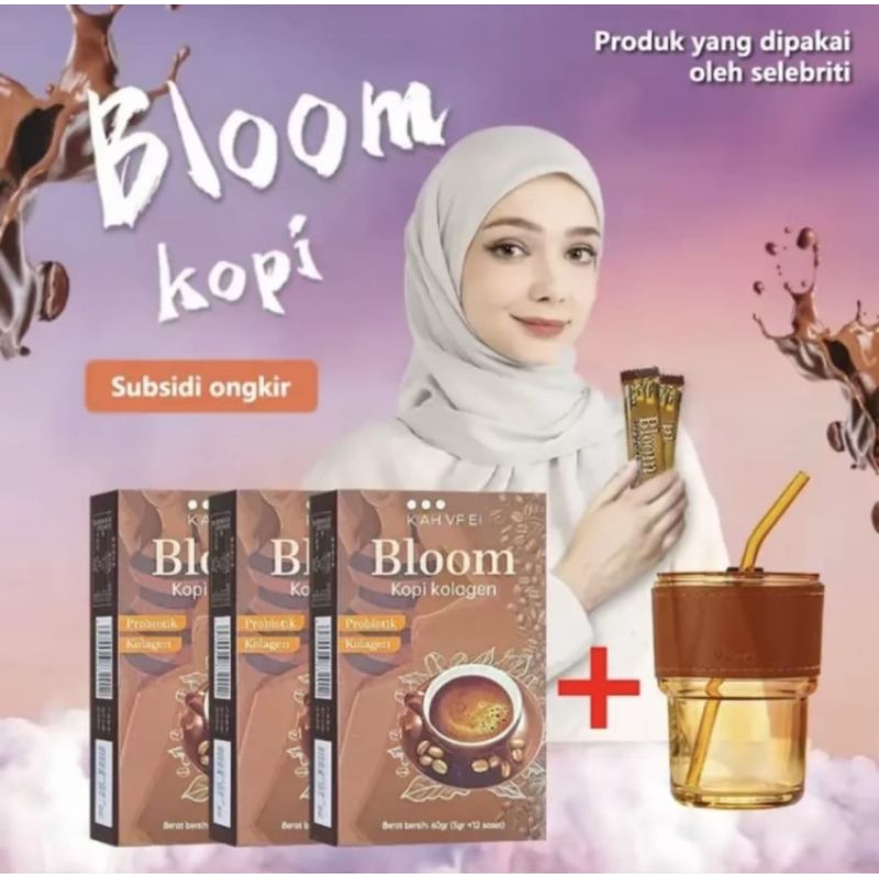 

( COD )BLOOM KOPI KOLAGEN | KOPI HITAM PELANGSING BADAN | KOPI DIET