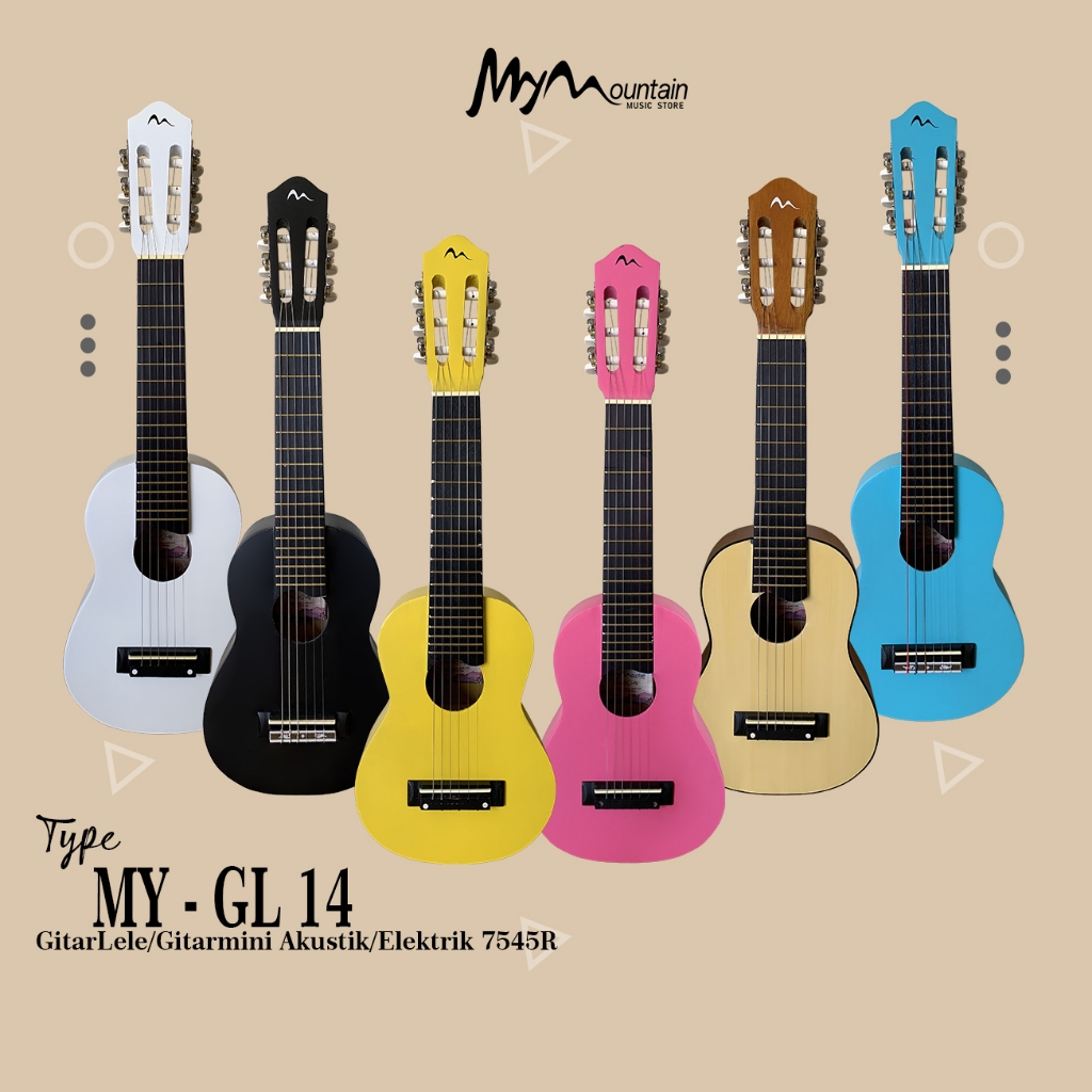 Gitarlele akustik elektrik 7545r senar nilon&senar string