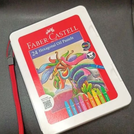 

Hexagonal oil pastel 24warna Faber Castell