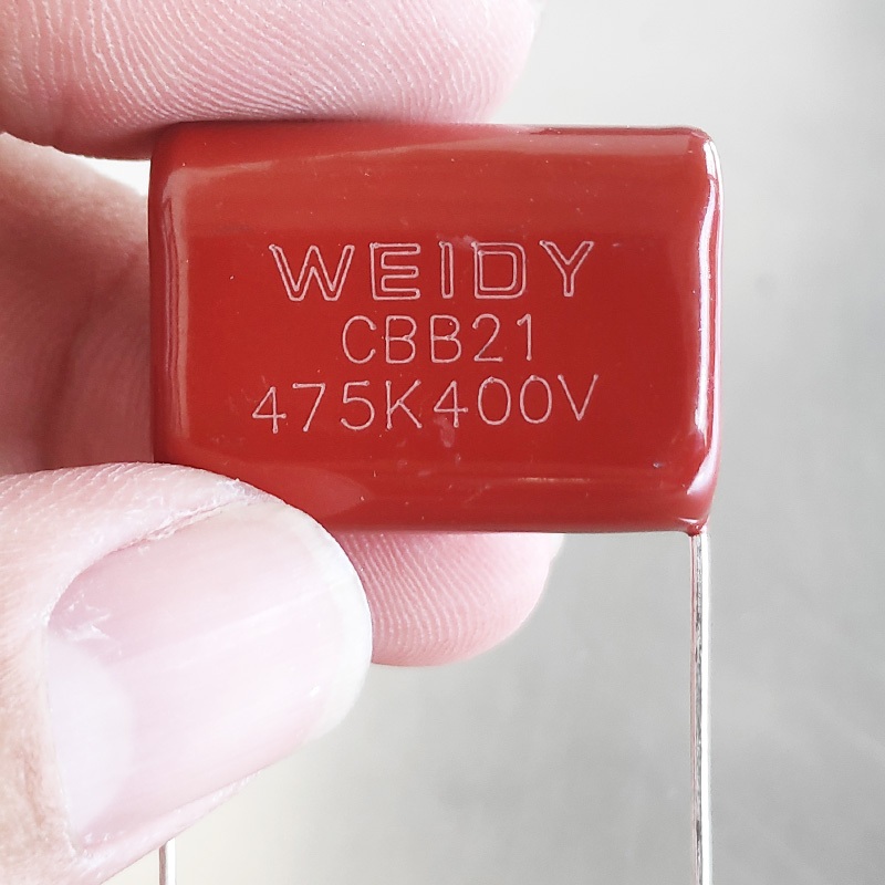 KAPASITOR 475K 400V CBB21 KAPASITOR MILAR 475K400V METALLIZED POLYPROPYLENE FILM CAPACITOR
