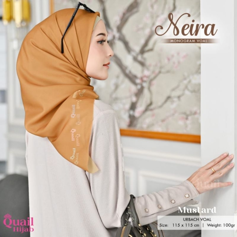 Square Neira by Quail Hijab | Hijab Monogram | Hijab Segi Empat