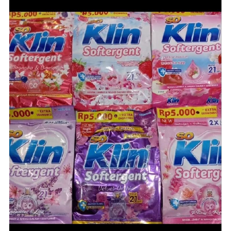MURAH.....Sabun cuci Deterjen Bubuk so klin Softergent 5000an