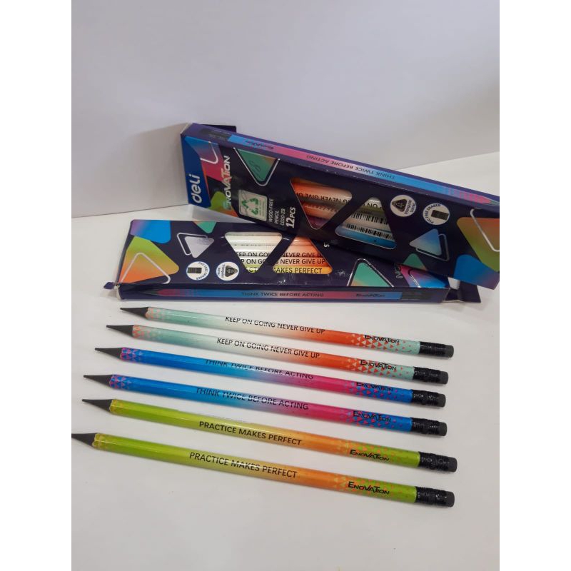 

Pensil Tulis Deli Wood-Free-Pencil-C020-2B