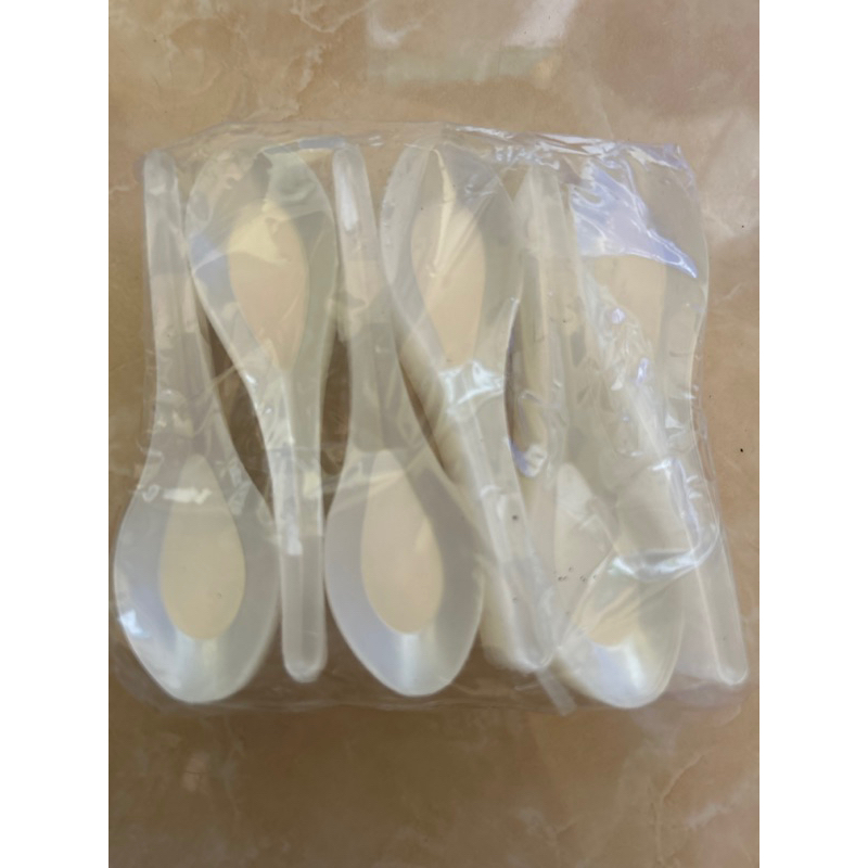sendok plastik kecil isi 100