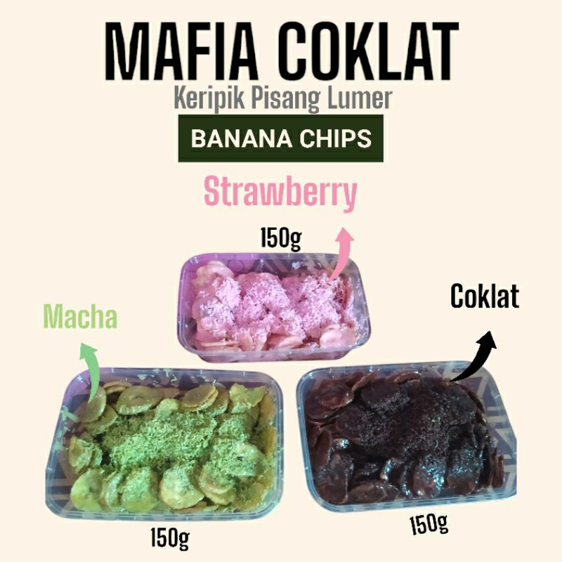 

Keripik pisang coklat lumer Paket BUILDING/Paket hemat 3box perbox 150g