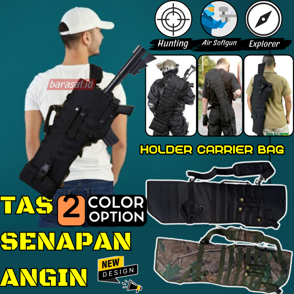 Tas PCP Semi Bullpup Multipump Kantong Sarung Sanapan Angin Airsotgan Untuk Semua Jenis dan Merk