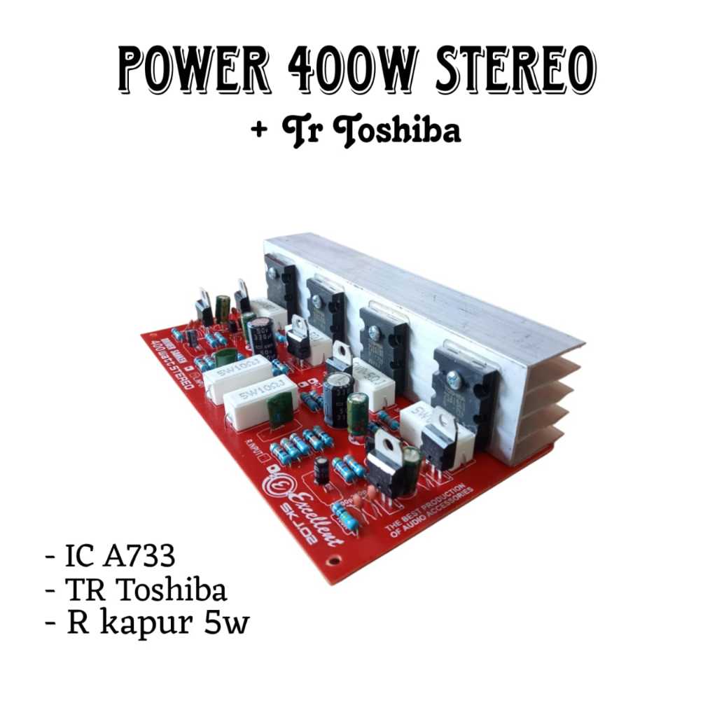 POWER STEREO 400W TOSHIBA + TR TOSHIBA
