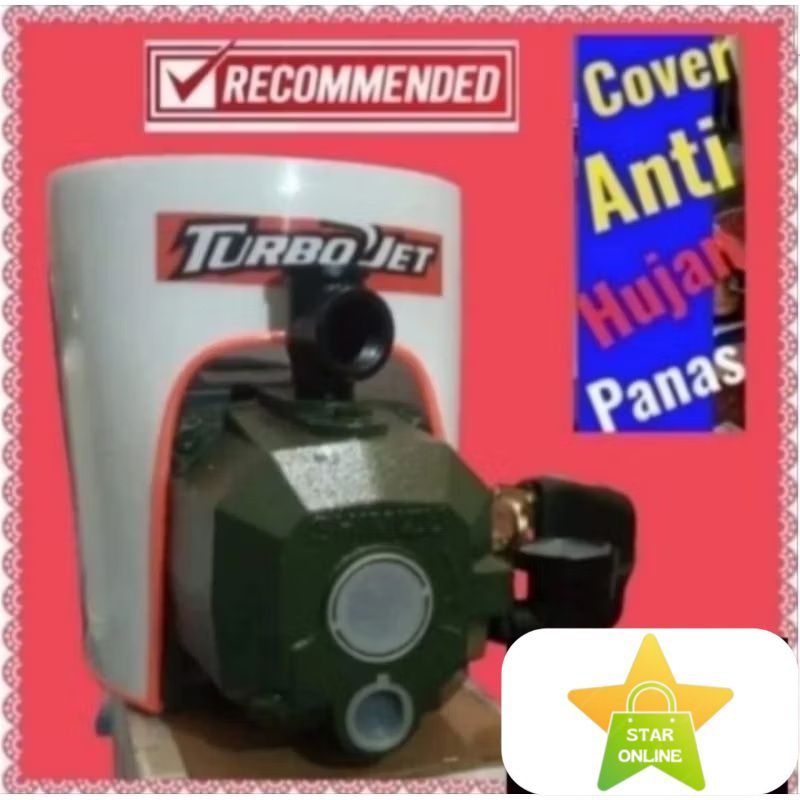 Cover Turbo putih pvc pompa air semi jet pump wasser pw 120/251/255/280/380/381 ea shimizu pc 100/25