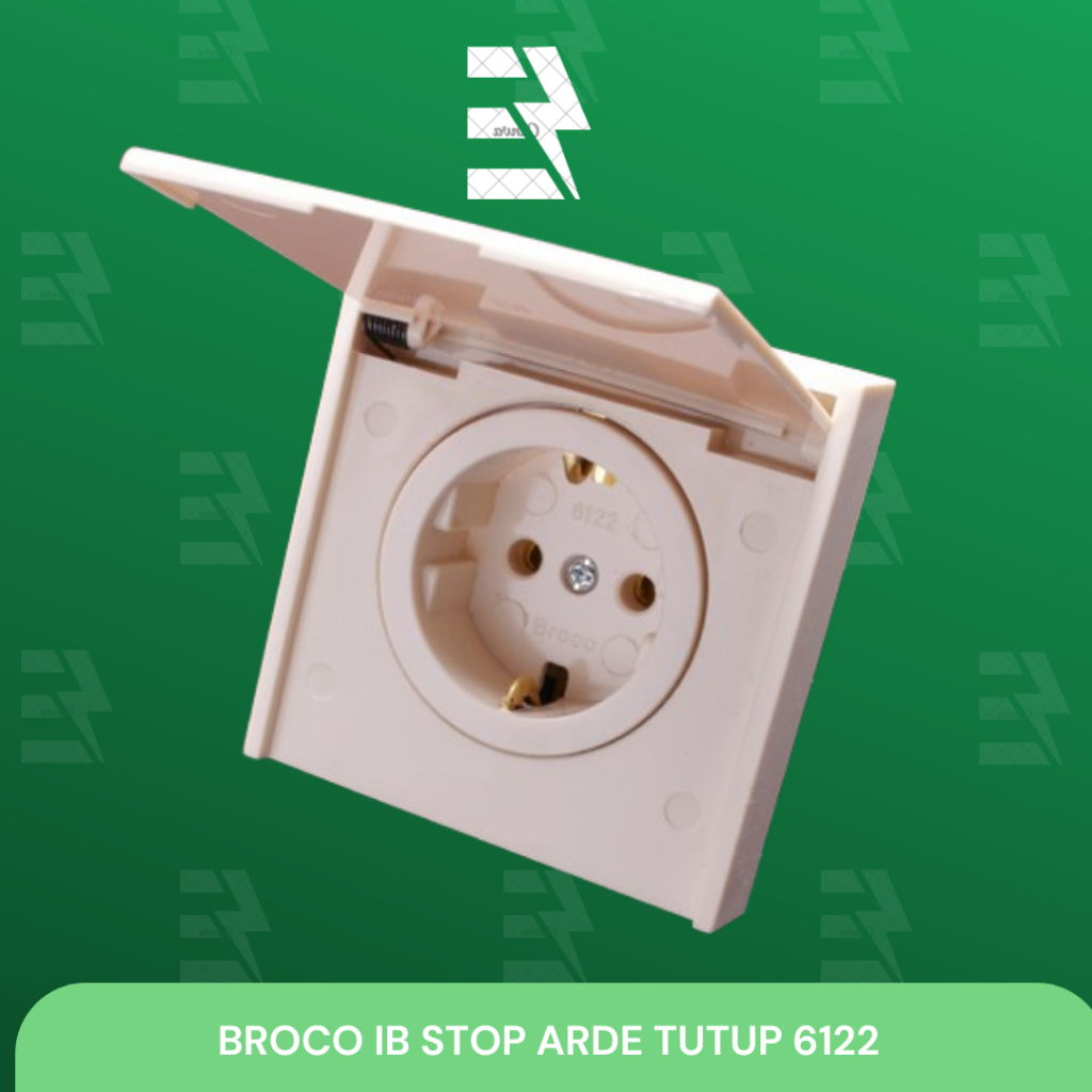 BROCO IB STOP ARDE TUTUP 6122 / Stop Kontak BROCO / Stop Kontak Tutup BROCO / Stop Kontak