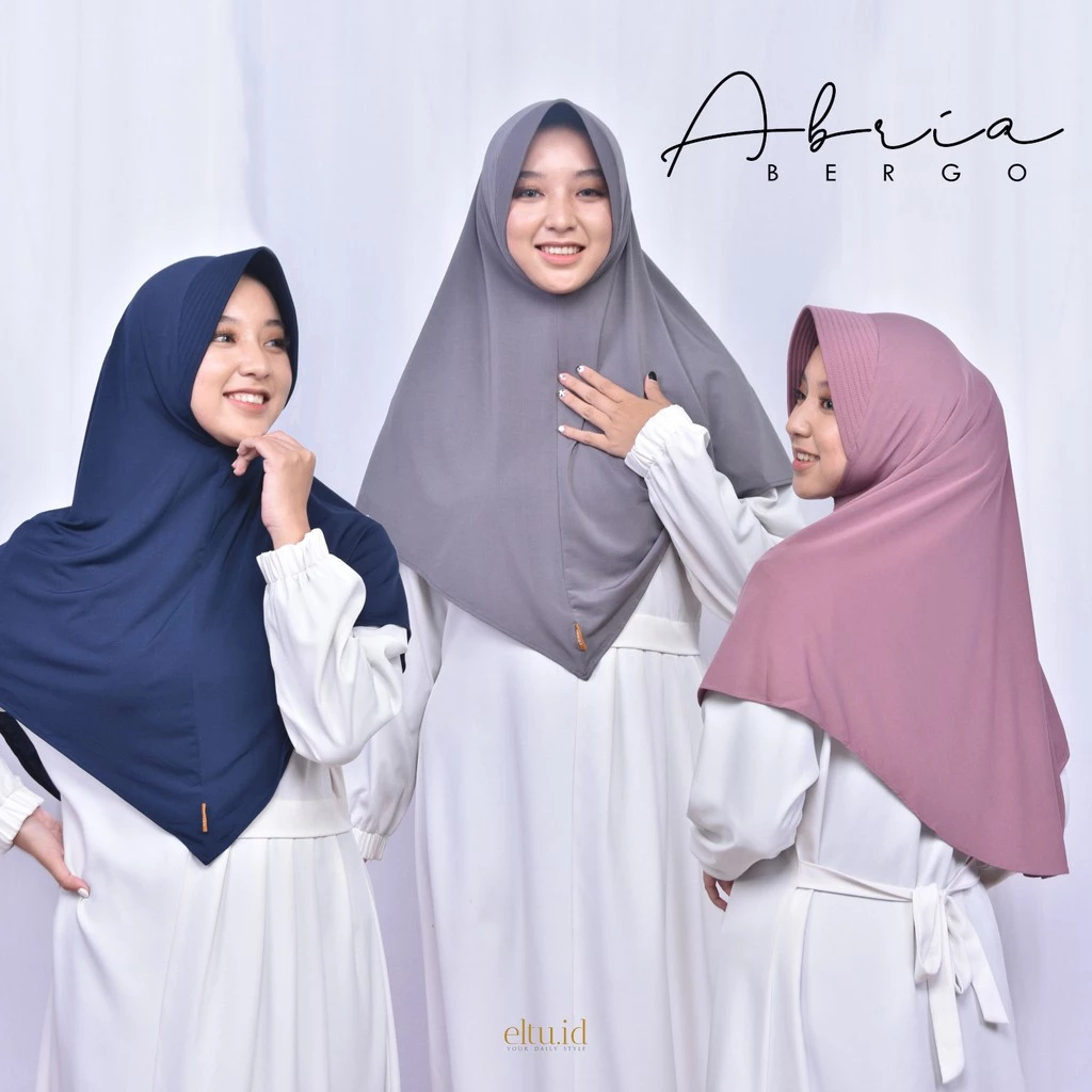 Eltu Abria Bergo - Kerudung Jilbab Hijab Bergo Cantik Jersey Muslim Wanita