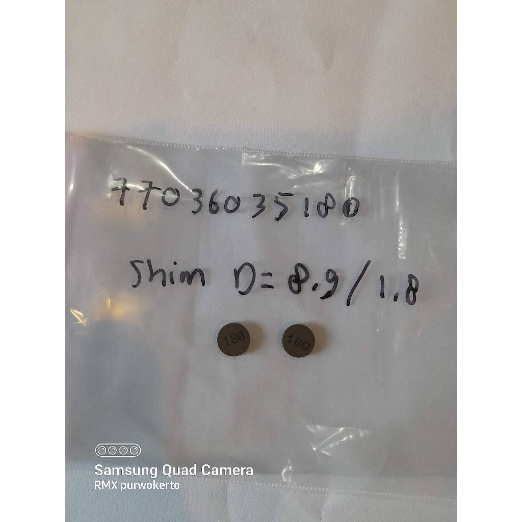 Shim Klep /Shim Valve KTM Sxf/Excf