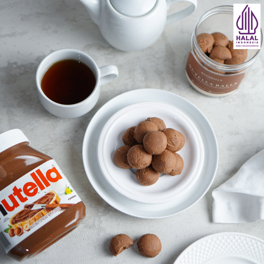 

Nutella Balls | Nutella Hazelnut Chocolate Cookies by Bakeballs | Kue Kering Halal, Tanpa Telur, Rendah Gula