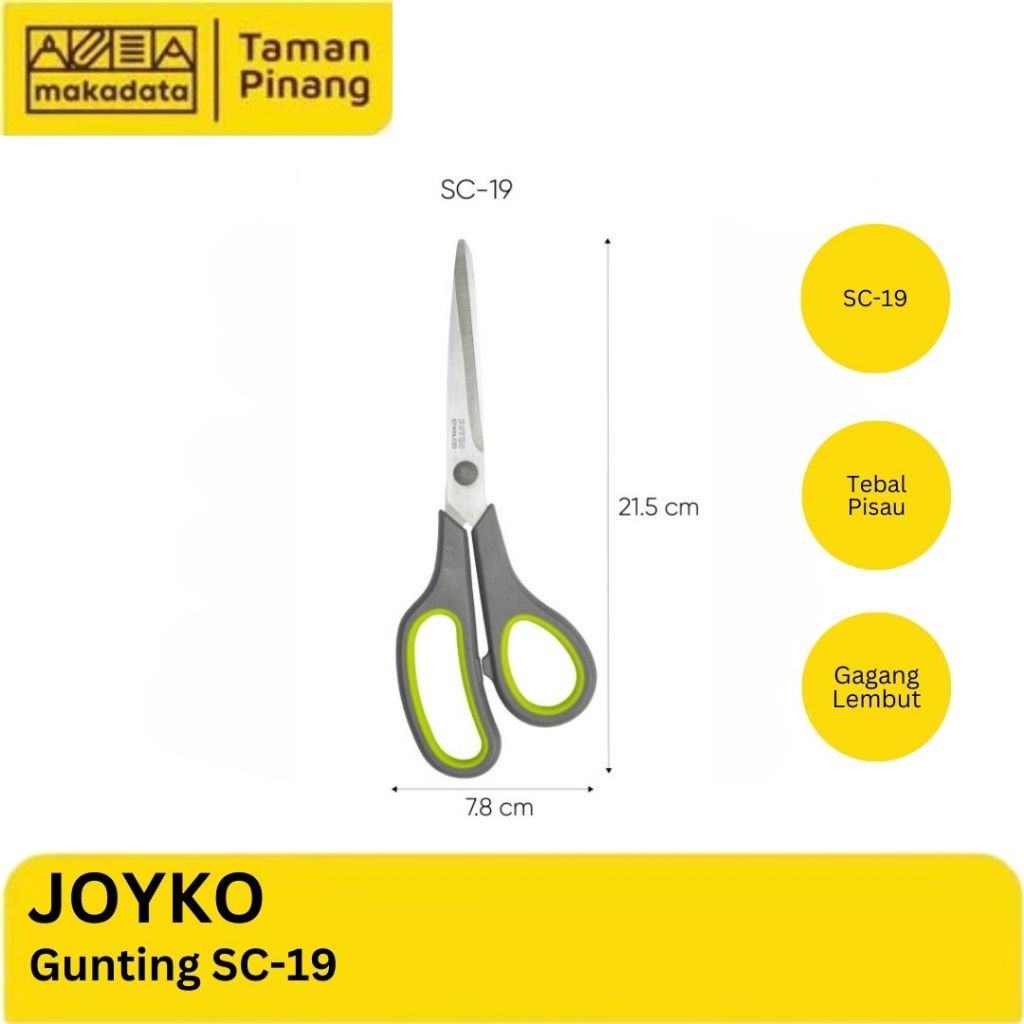 

SCISSORS / GUNTING BESAR JOYKO SC-19 (1 PCS)