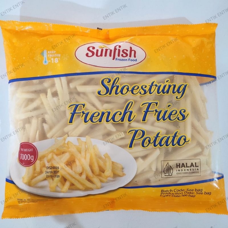 

Sunfish French Fries Shoestring | Kentang Goreng Lurus Sun Fish 1kg