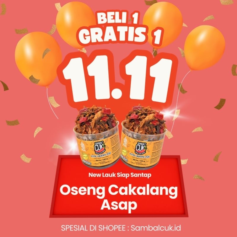 

NEW Oseng Cakalang Asap (Lauk) - Sambal Cuk B1G1