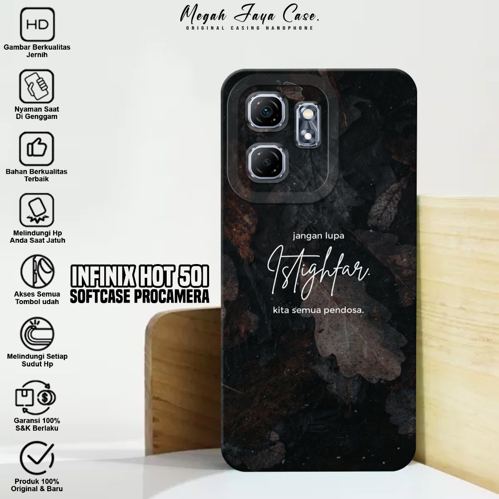 Softcase Infinix Hot 50i - Case Hp Hp Infinix Hot 50i Motif QUOTES - Silikon Hp Infinix Hot 50i - Ko