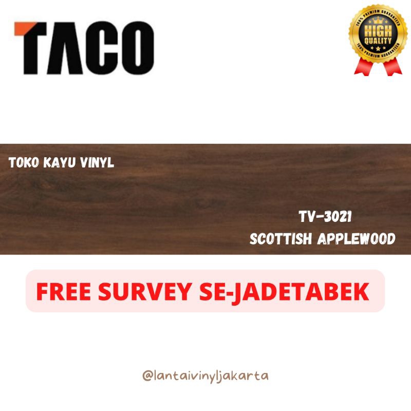 lantai vinyl taco TV-3021 Scottish applewood motif kayu/box