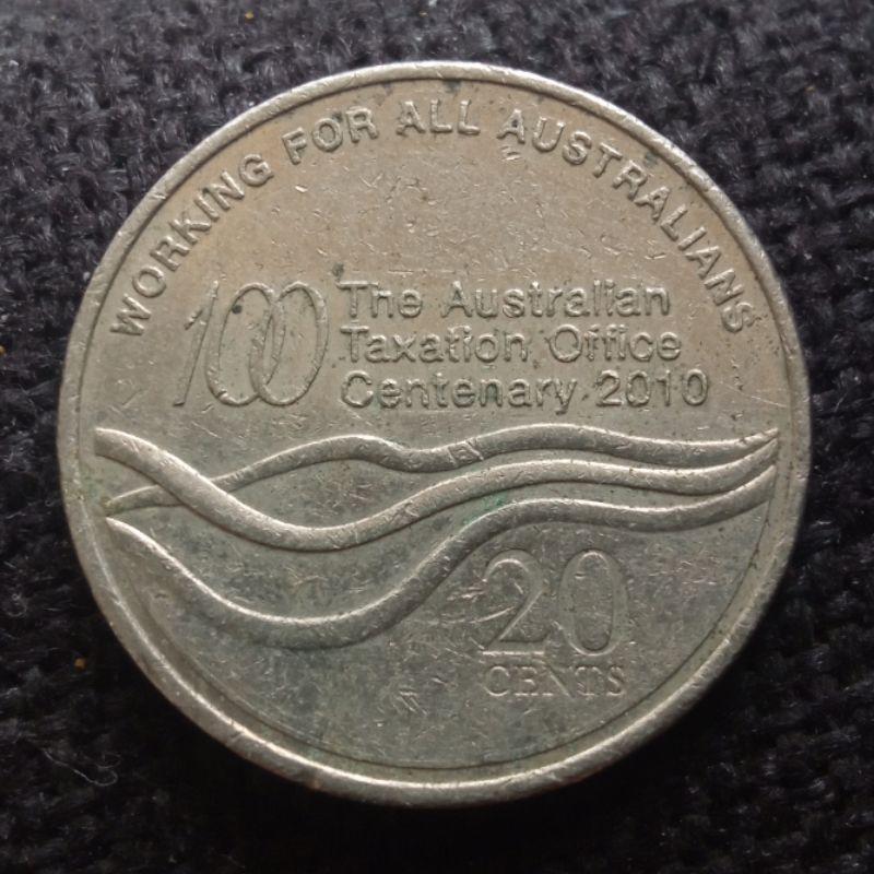 Koin Kuno Australia 20 Cents tahun 2010 Commemorative | Koin Asing Mancanegara