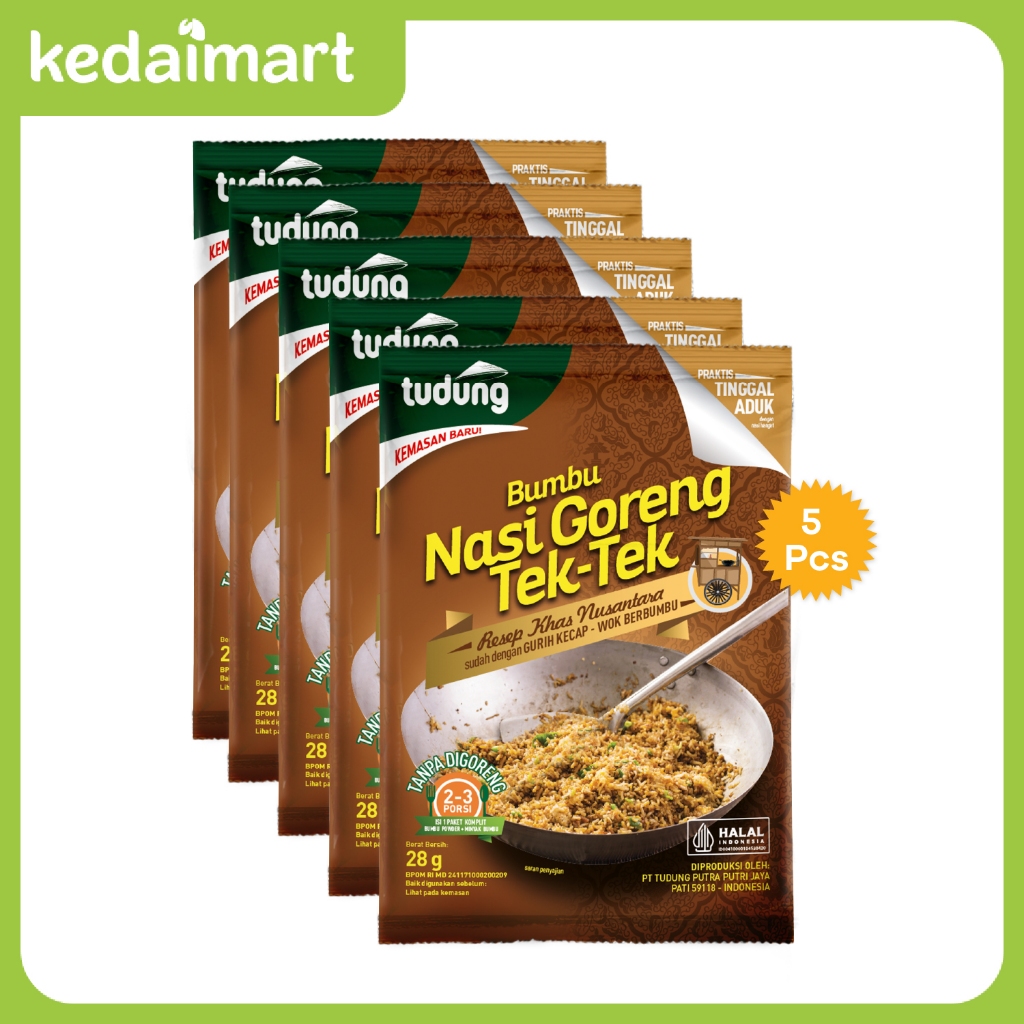 

KM Paket Bundling Tudung Bumbu Nasi Goreng Tek Tek 28 Gram Isi 5