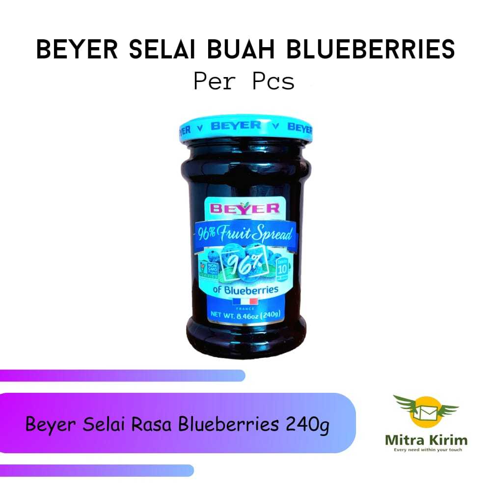 

Beyer Fruid Spread Jam Selai Rasa Buah Blueberries 240g