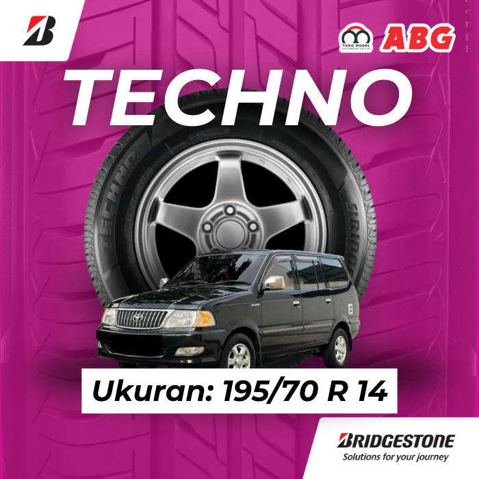 Ban Mobil Bridgestone Techno 195 70 R14 untuk Mobil Kijang Panther
