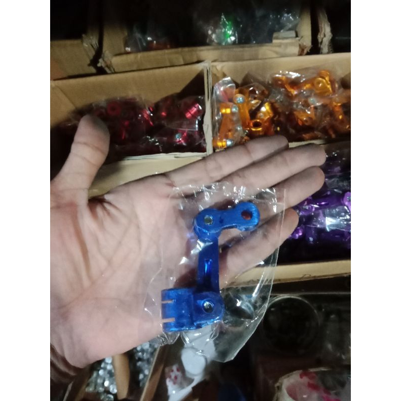Breket selang rem model almunium warna/breket selang rem/Breket selang rem kecil warna pnp honda Cb 
