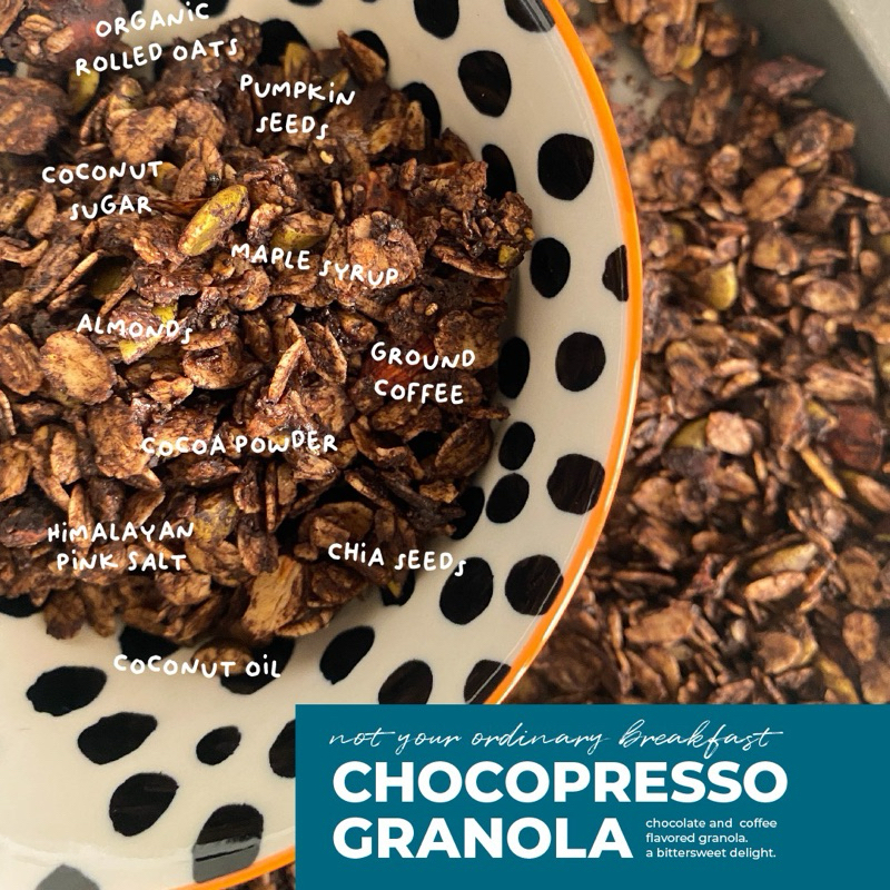 

acacia bites Chocopresso Granola