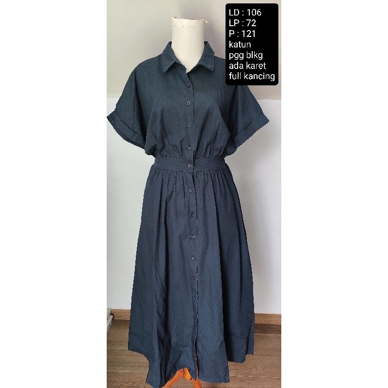 C03 Preloved Dress Dress katun Dress busui Dress LD besar Dress LD kecil Dress jumbo Dress murah Dre