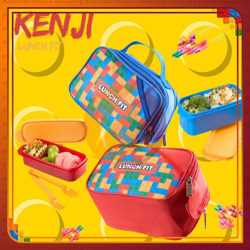 Tas Bekal Kotak Makan Anak Lego Kenji Series Premium Aluminium foil | Lunch Box set Anak Premium | K