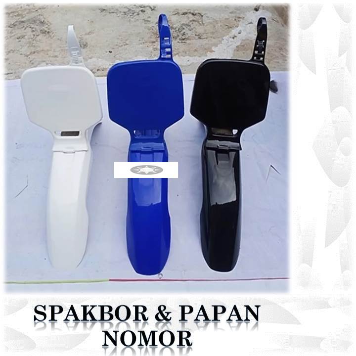 spakbor depan yz 85 old dan papan nomor yz 85 lama