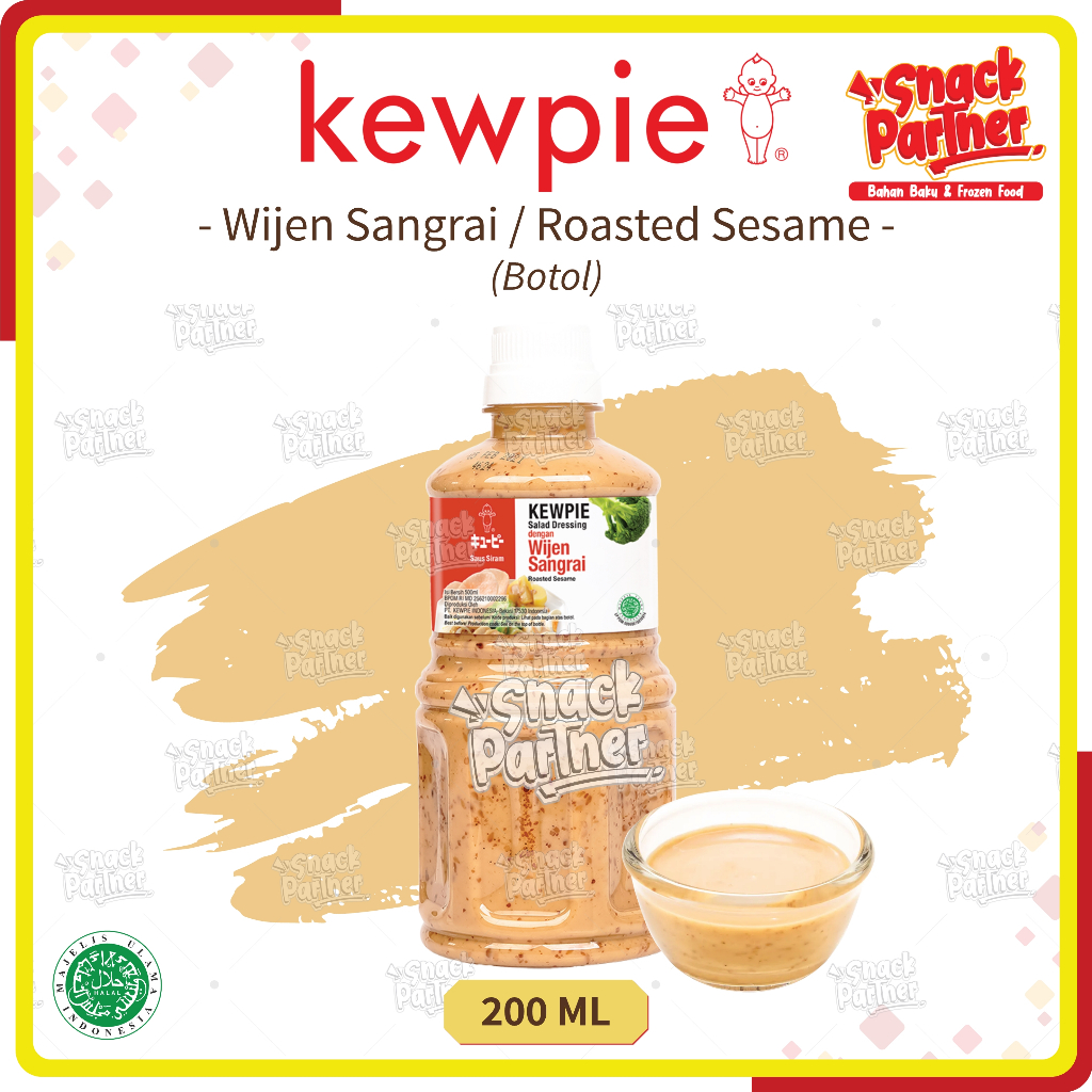 KEWPIE Salad Dressing 500 ML Botol - Saos Saus Mayonnaise Mayonaise Mayones Wijen Sangrai Sauce