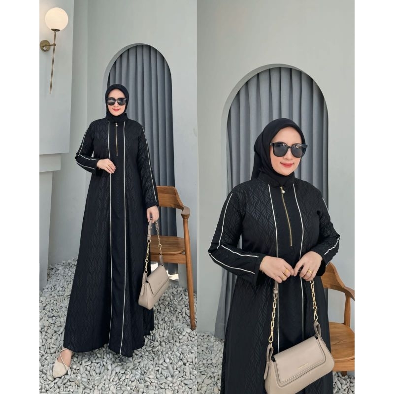 GAMIS ABAYA TURKI ABAYA ELIF TERBARU LIST PUTIH BUSUI FRIENDLY ABAYA HITAM ABAYA ARAB