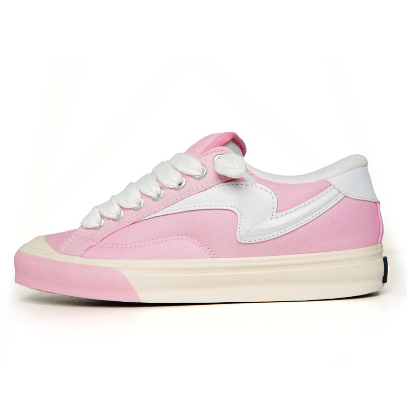 Raingel Footwear - BIGMAX Pink White Sneakers Casual Unisex Sepatu Gemuk