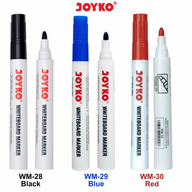 

KODE C27H Spidol Whiteboard Joyko WM28293 1pak12pcs