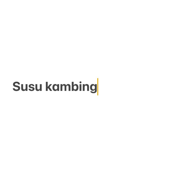 

susu kambing