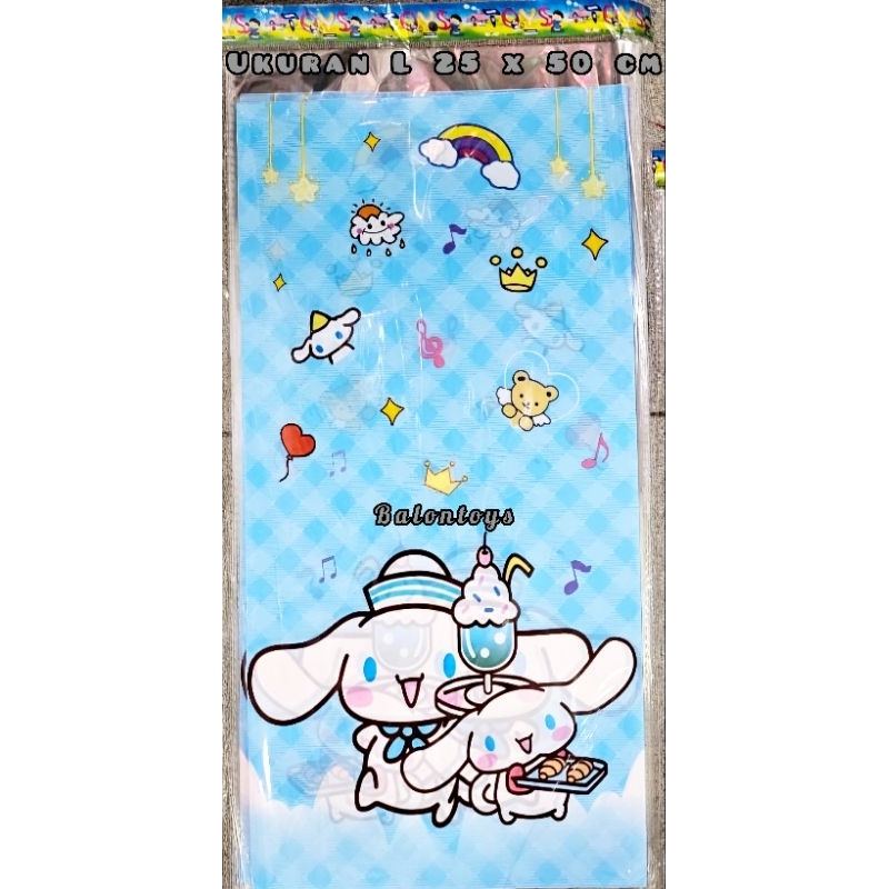 

PLASTIK SNACK KARAKTER CINNAMONROLL OPP BINGKISAN ULANG TAHUN KARAKTER CINNAMONROLL