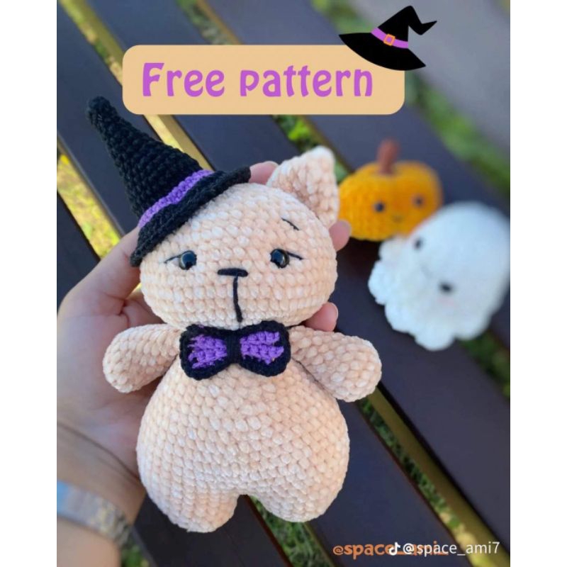 Boneka Rajutan lucu/ boneka sulap Rajut/ boneka kucing