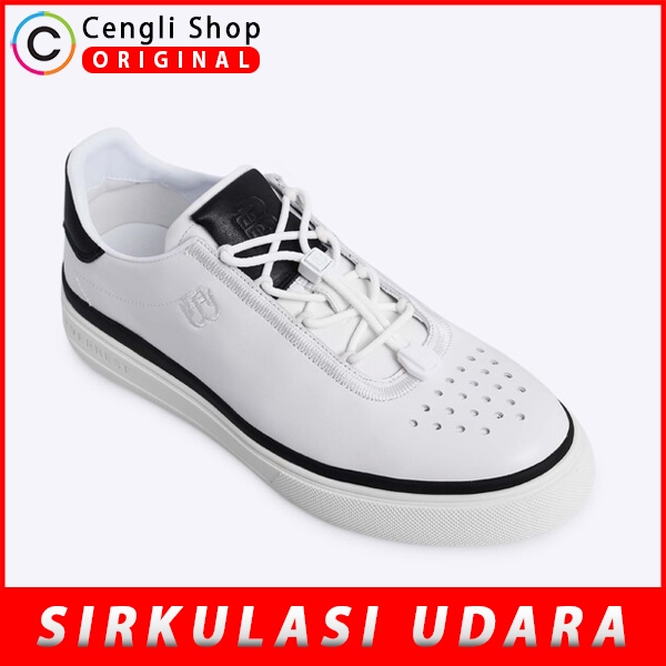 EVERBEST SEPATU SNEAKER KASUAL PRIA ORIGINAL SNEAKERS CASUAL KETS KULIT ASLI ORI BRANDED PUTIH WHITE