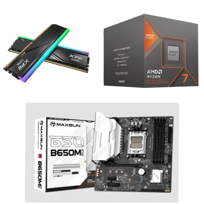 Paket Processor Gaming AMD Ryzen 7 8700G Box RAM DDR5 32GB RGB