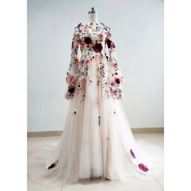 wedding dress/ wedding dress muslimah/ wedding dress syar'i/ wedding dress modern/ gaun akad/ gaun a