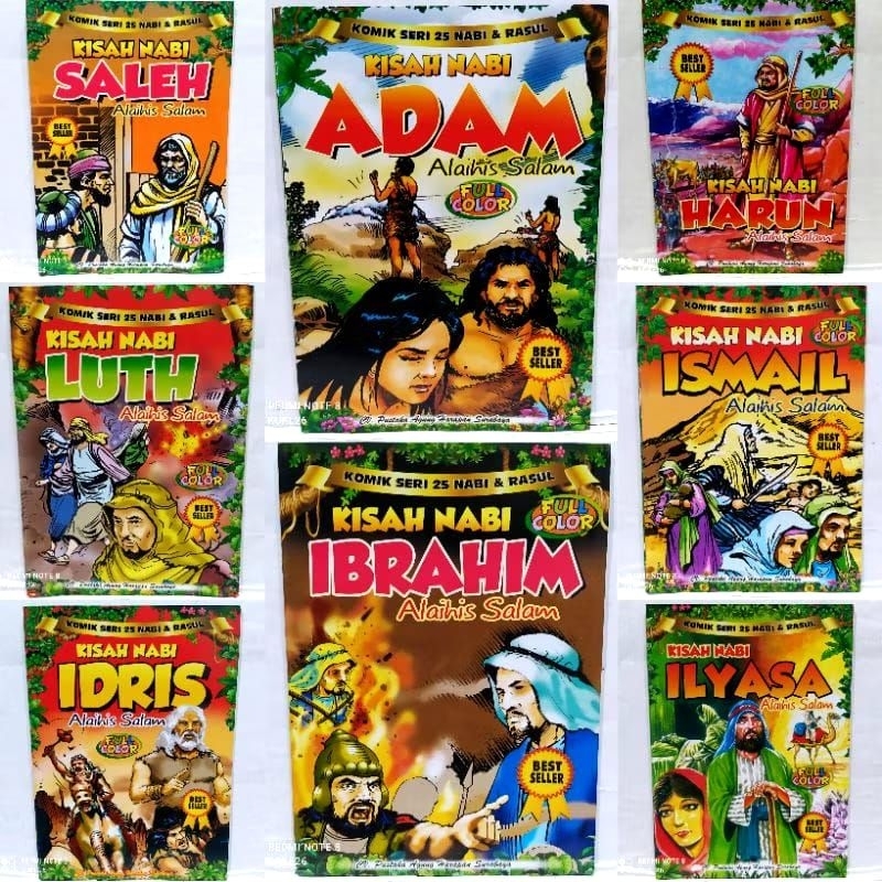 BUKU CERITA PAKET 25 NABI & RASUL - BUKU CERITA ISLAMI ANAK - BUKU PAUD-PG-TK